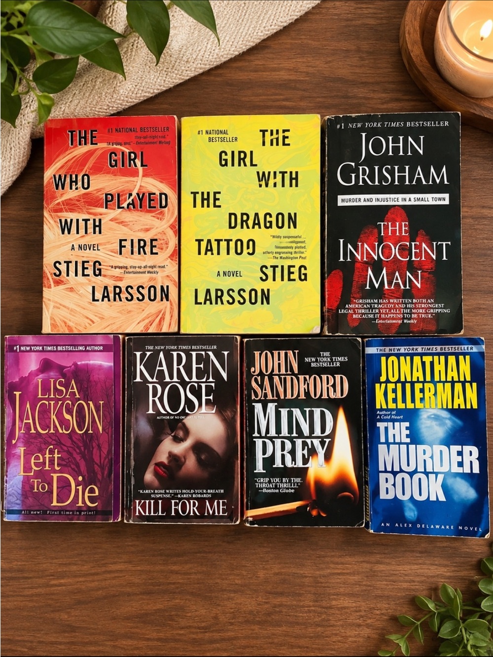 BOOKS**SEVEN PRELOVED THRILLERS